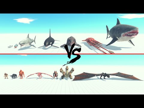 Aquatics Faction Vs Fantasy Faction ARBS | Animal Revolt Battle Simulator