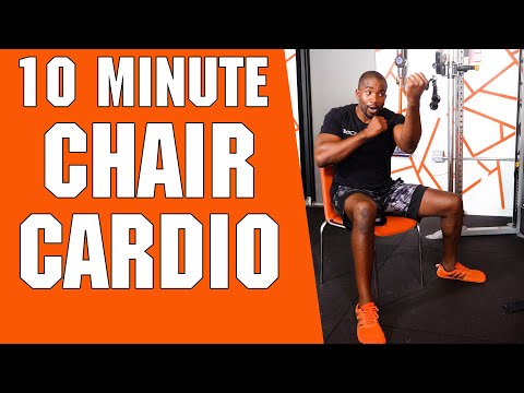 Best 10 Minute  Fat Burning Chair Cardio | Low Impact | No Equipment | Desk Workout