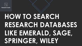 How to Search Research Databases? Findings Journal Articles