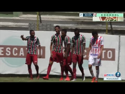 Estadual 2018 Série A - Sub 20 - Fluminense 3 x 1 Bangu - Taça Rio - 7ª Rodada