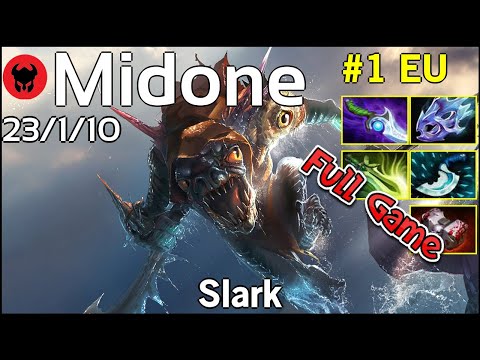 Midone [Secret] plays Slark!!! Dota 2 Full Game 7.21