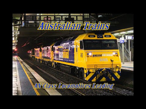 AN Class Leading: 4000hp EMD Diesel Locomotive: Australian Freight Trains