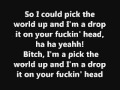 Lil Wayne ft. Eminem - Drop The World Lyrics (Dirty)