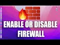 How To Enable or Disable Firewall Settings on Mac