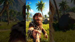 showing “a day in the life of a caveman” vlog☀️☀️🌞