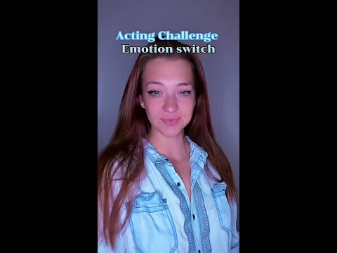 Acting Challenge-Emotion Switch #acting #actress #youtubeshorts #fyp #challenge