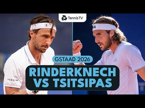Arthur Rinderknech vs Stefanos Tsitsipas Match Highlights! | Gstaad 2026