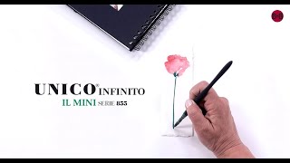 BORCIANI E BONAZZI UNICO INFINITO IL MINI ROUND QUILL BRUSH SYNTHETIC HIDRO FIBRE SHORT HANDLE SERIES 855