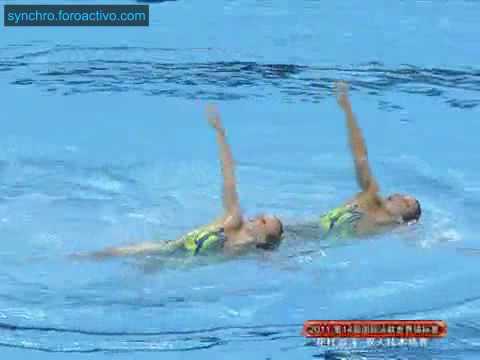 Wiebke Jeske/Edith Zeppenfeld (GER) Duet Technical Preliminary Shanghai World Championships 2011