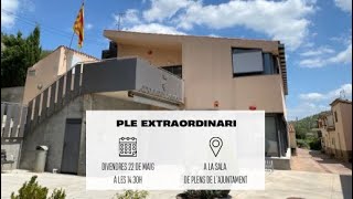 Ple municipal 22 de maig de 2026 - Extraordinària