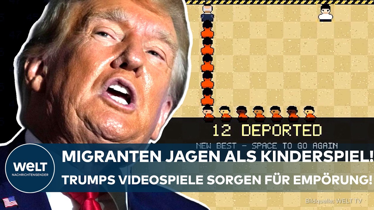 SKANDAL IM WEISSEN HAUS: Trump macht Migrantenjagd zum Videospiel! Bizarre Games sorgen für Empörung