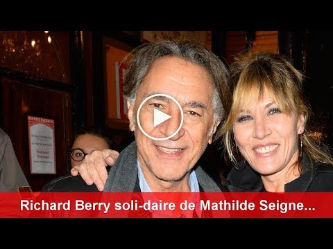 Richard Berry solidaire de Mathilde Seigner après son arrestation avec 3g d’alcool dans le sang