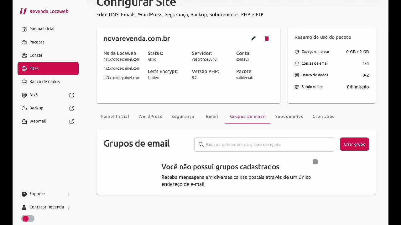 Instale bancos de dados