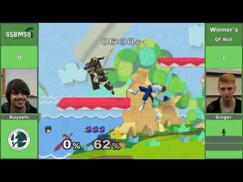 SSBMSU 2 - Ginger (Falco) vs Kuyashi (Marth) - WQF