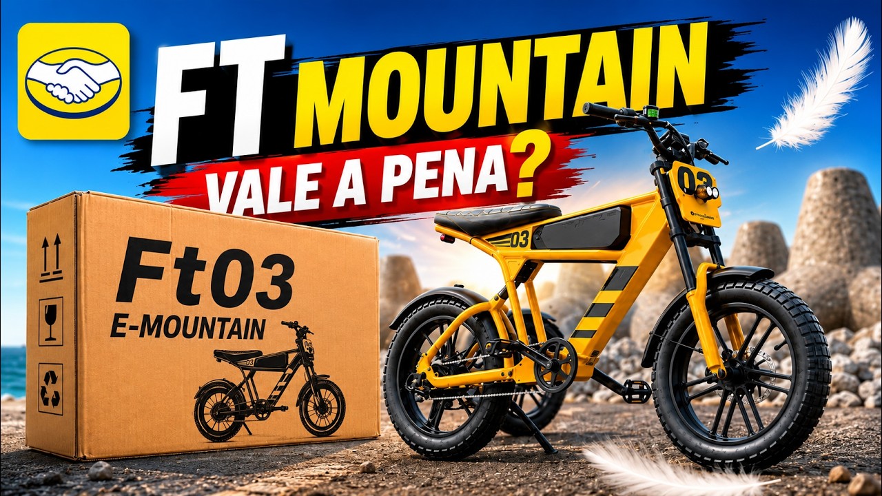 Bicicleta Elétrica FT03 1000W Vale a Pena? Dá Multa Sem CNH? Review Sincero! 🛑