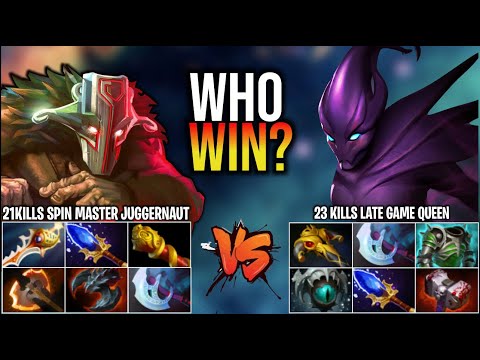 (DUAL PRESPECTIVE) EPIC LATE GAME CARRY BATTLE 21 KILLS JUGERNAUT VS 23 KILLS SPECTRE | DOTA 2