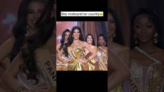 Miss Panama gets embarrassed as she misheard country name!