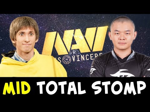 Dendi vs MidOne — mid total stomp NaVi vs Secret