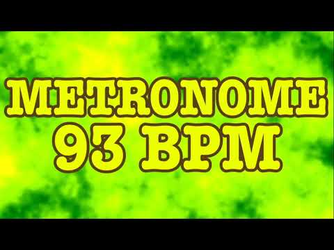 93 BPM Metronome - 10 Minute Metronome - 93BPM Click Track - 10 Minute Timer - Metrónomo 93 BPM
