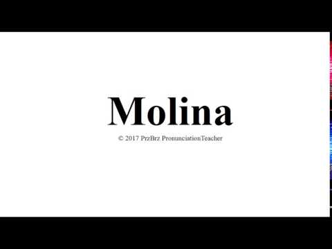MOLINA pronunciation 🔥 How to pronounce audio guide