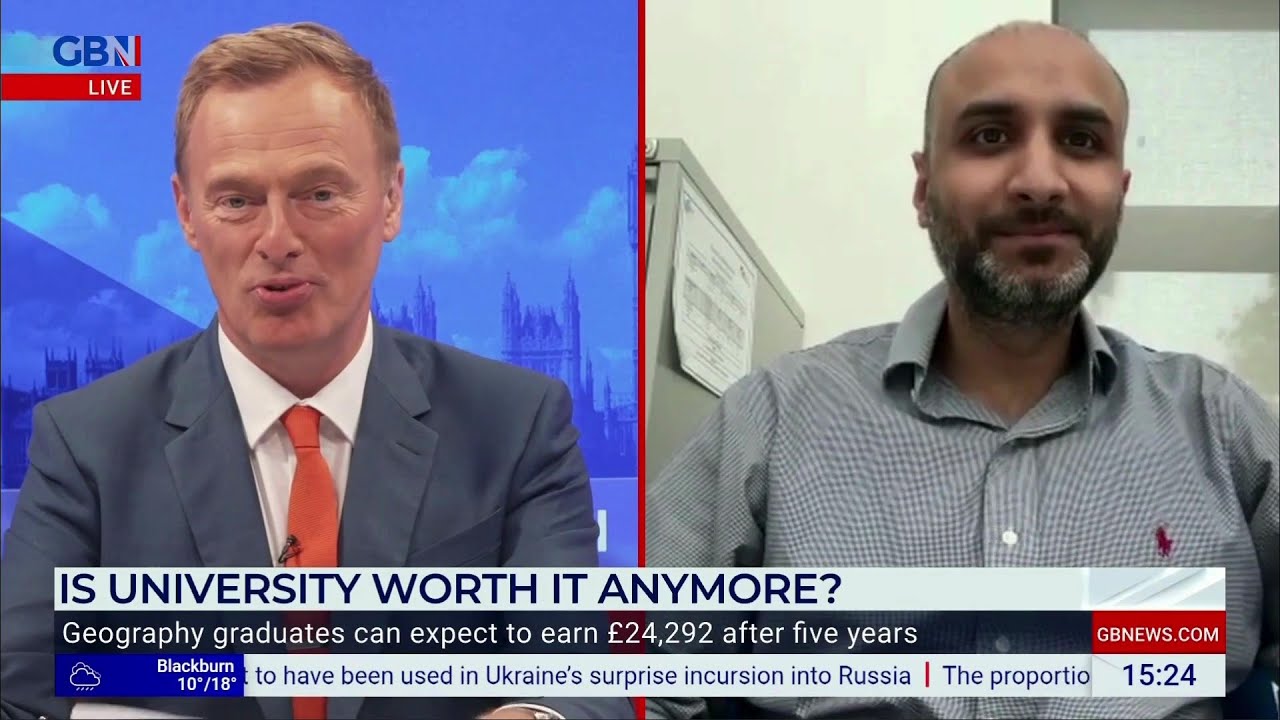 Kasim Choudhry from Pathway Group discussing apprenticeships on GB News | Results Day 2024