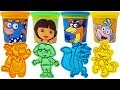 Toys And Molds For Play Doh Dora The Explorer Characters Including Benny Boots And Swiper