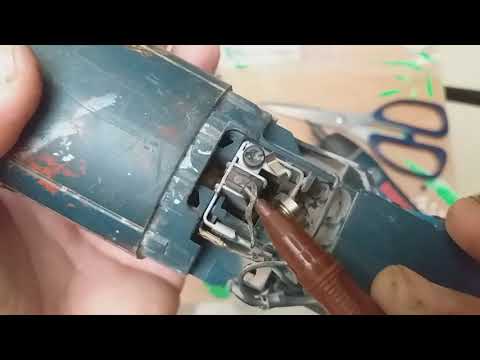 How to Replace Carbon brushes in Angle Grinder | Auto Cut Off | GWS 900-100S | Bosch Go