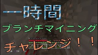 ［マイクラ実況］一時間集中！！ブランチマイニングチャレンジ！！