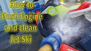 How to flush Jet Ski engine and clean it for beginners