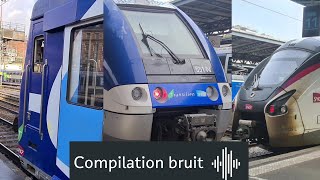 Compilation bruit de différents trains