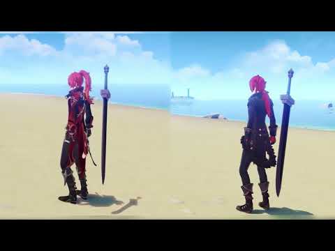 Diluc Skin Comparison