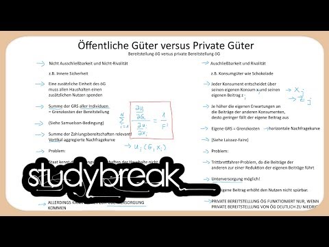 Öffentliche Güter, Private Güter, Bereitstellung | Finanzwissenschaft