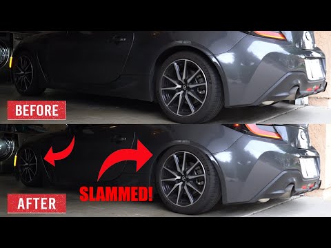 SLAMMING MY GR86! || HOW TO INSTALL COILOVERS ON GR86 || RACECOMP ENGINEERING SUPER STREET COILOVERS