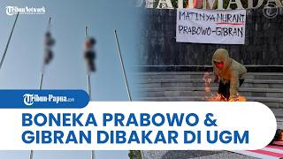 Kritik Kebijakan Nasional, Aliansi Mahasiswa UGM Gelar Aksi Teatrikal Pembakaran Boneka Simbolik