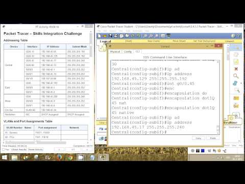 CCNA 4 Packet Tracer Activity 5.4.1.2 solution