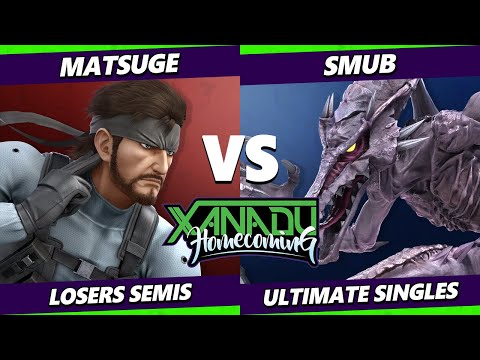 Xanadu Homecoming Losers Semis - Matsuge (Snake, Hero) Vs. smub (Ridley) Smash Ultimate - SSBU