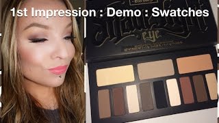 1st Impression : Demo : Swatches : Kat Von D Shade & Light Eye Contour Palette & Brush