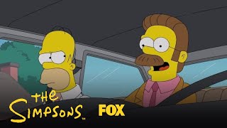 Homer & Flanders Carpool To Work | Season 29 Ep. 19 | THE SIMPSONS