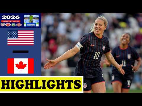USA vs Canada Highlights | SheBelieves Cup 2026