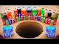 Fanta, Coca Cola, Sprite, Pepsi, Mirinda, Schweppes and Many Other Sodas vs Mentos Underground