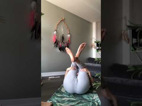Up Close Beautiful Feet Yoga Challenge - Arch your Back and Raise your Feet in the Air 