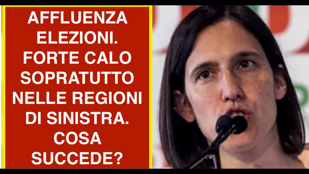 AFFLUENZA ELEZIONI. FORTE CALO SOPRATUTTO NELLE REGIONI DI SINISTRA. COSA SUCCEDE?