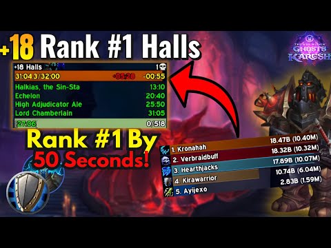 Rank #1 +18 Halls of Atonement! | Protection Warrior PoV!
