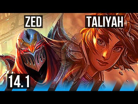 ZED vs TALIYAH (MID) | 300+ games, Dominating | BR Master | 14.1