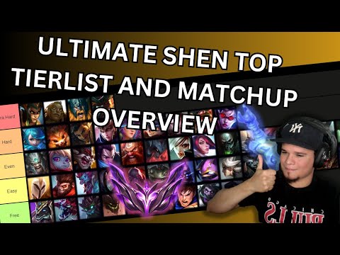 Ultimate Shen Top Lane Match Up Tier list and Overview Guide S13