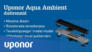 Uponor Aqua Ambient duširennid un Uponor Point trapid