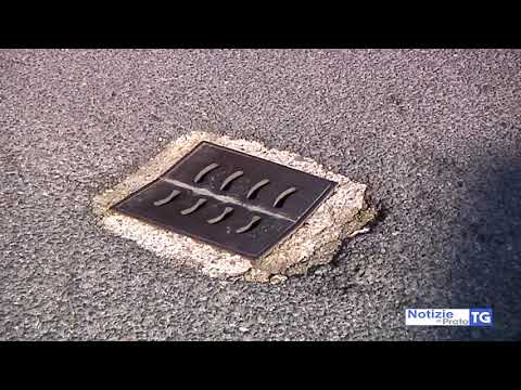 2018-02-10 MONTEMURLO - VETRATA NEGOZIO VESTITI SPACCATA CON UN TOMBINO