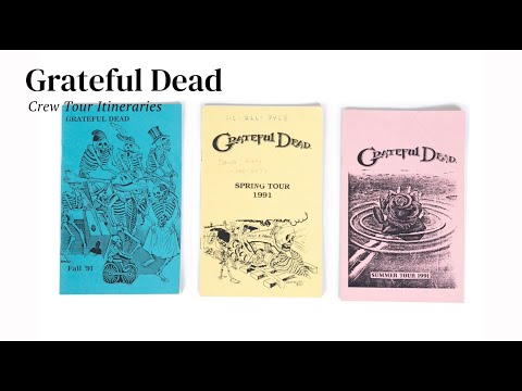 (3) 1986 Spring, Summer Tour Grateful Dead Books From Healy