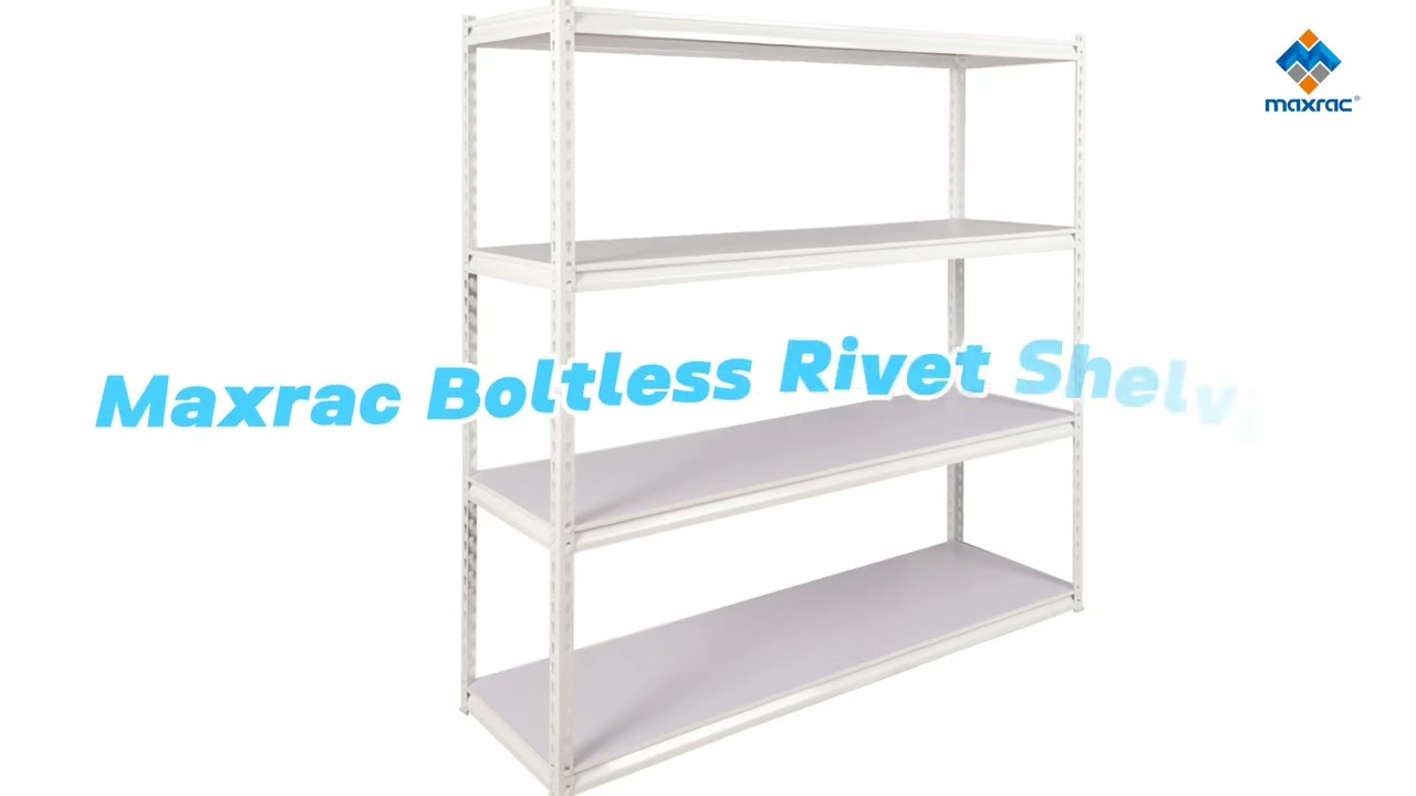 Maxrac Rivet Shelving: Simple, Strong & Tool-Free Storage Solutions