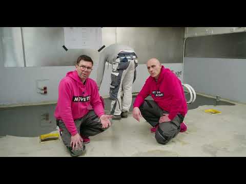 Verarbeitung von Epoxidharzgrundierung THOMSIT R 755 und PU-Spachtelmasse THOMSIT S 810